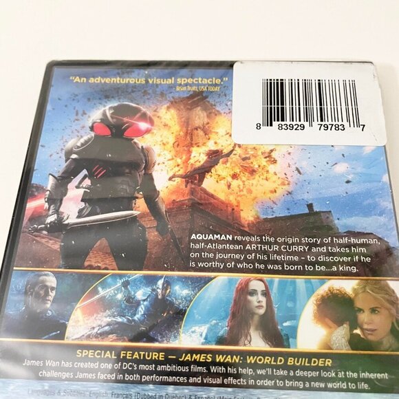 Aquaman DVD Jason Momoa Amber Heard - Picture 5 of 13